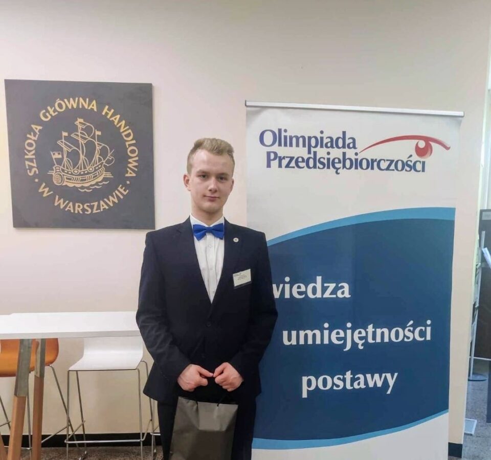 Bartłomiej Kosiol – finalistą Olimpiady Przedsiębiorczości